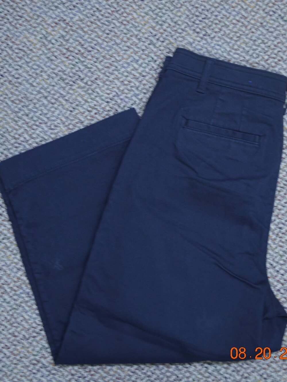 Talbots Flawless Womens High Waist Wide Crop Pants Size 14